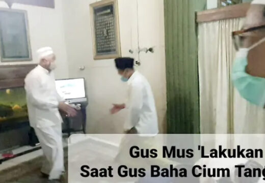 Video Momen Gus Baha Bersalaman dengan Gus Mus Viral di Sosmed